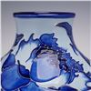 Image 5 : Moorcroft Pottery Vase, Blue on Blue Peony by Philip Gibson