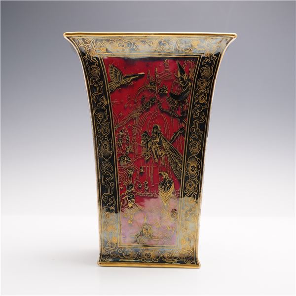 Wedgwood Fairyland Lustre Vase, Firbolgs and Thumbelina Z5200