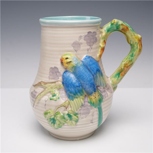 Clarice Cliff Newport Pottery Budgerigar Jug 850