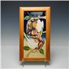 Image 1 : Moorcroft Double Plaque by Emma Bossons, Birds of Paradise, Framed