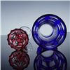 Image 2 : 4pc Bohemian Glass Shakers and Vases