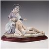 Image 1 : Lladro Porcelain Figurine, Sorrowful Mother 1005849 with Base