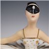Image 2 : 2pc Robj Paris Porcelain Figural Covered Box, Ballerina with Mask
