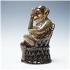Image 2 : Royal Doulton Prototype of a Seated Monkey with Cigar Figurine