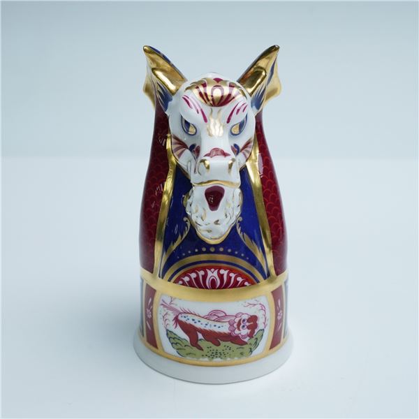 Royal Worcester Porcelain Candle Snuffer, Dragon