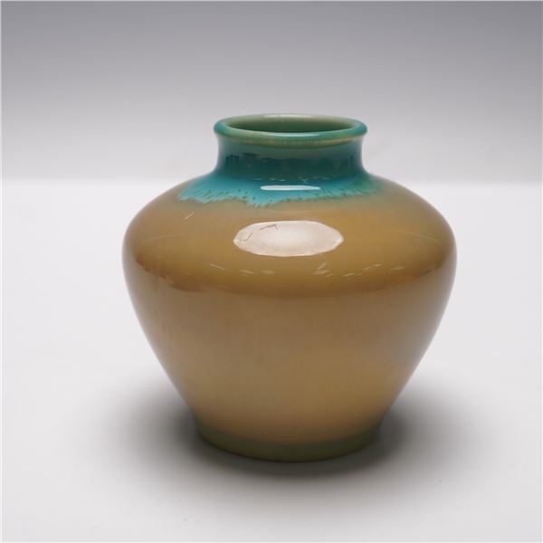 Rookwood Tan and Teal Art Pottery Vase 6318F