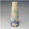 Image 1 : Dennis Chinaworks Pottery by Sally Tuffin Candlestick, Polar Bear on Blue