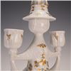 Image 4 : Rosenthal Bjorn Wiinblad Three Candle Porcelain Candelabra with Candles