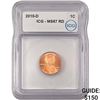 2010-D Union Shield Lincoln Cent ICG MS67 RD