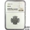 Image 1 : 1943-S Wheat Cent NGC MS66