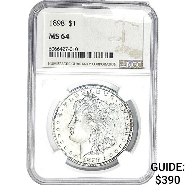 1898 Morgan Silver Dollar NGC MS64