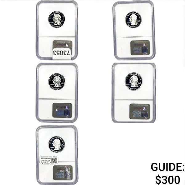 [5 Coins]2002-S State Quarter Set NGC PF69 Ultra Cameo