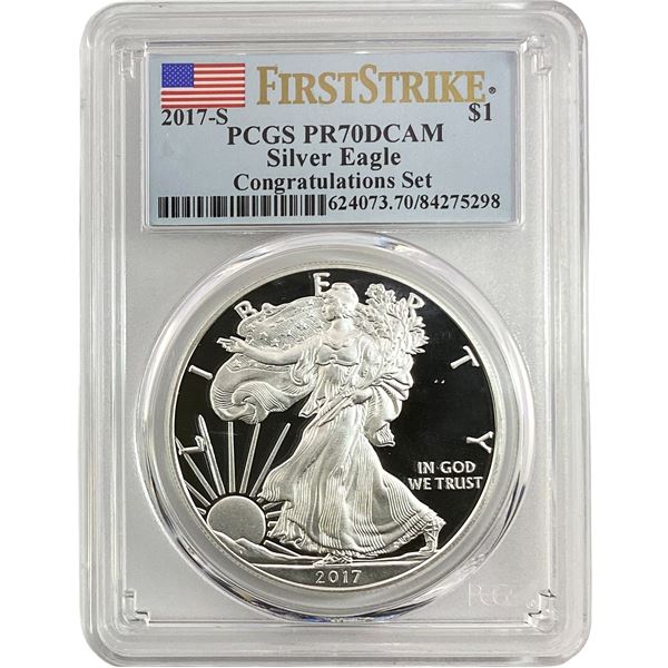 2017-S Silver Eagle PCGS PR70 DCAM