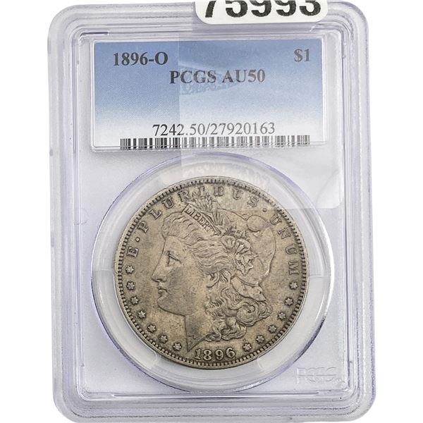 1896-O Morgan Silver Dollar PCGS AU50