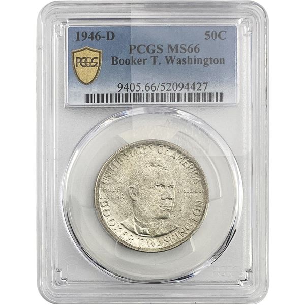 1946-D Booker T Half Dollar PCGS MS66