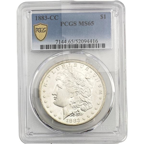 1883-CC Morgan Silver Dollar PCGS MS65