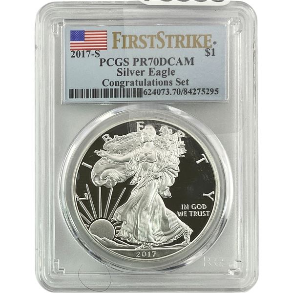 2017-S Silver Eagle PCGS PR70 DCAM