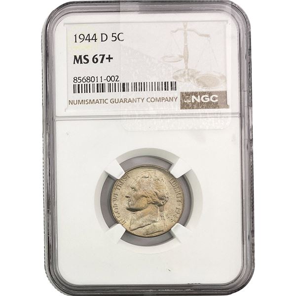 1944-D Jefferson Nickel NGC MS67+