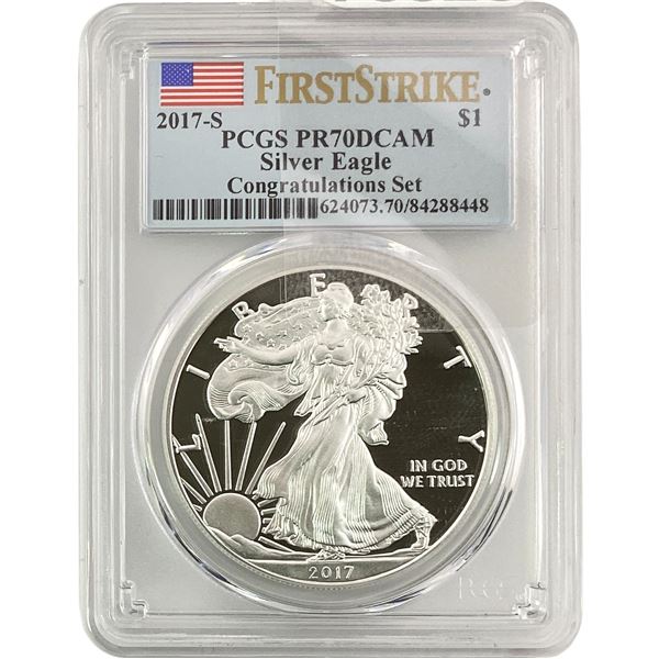 2017-S Silver Eagle PCGS PR70 DCAM