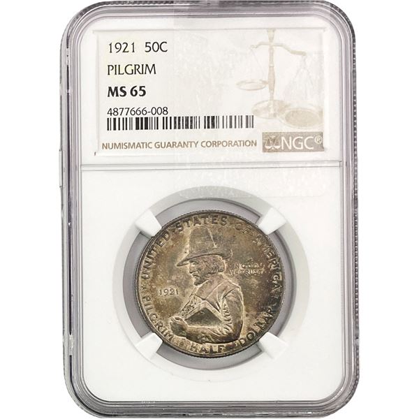 1921 Pilgrim Half Dollar NGC MS65