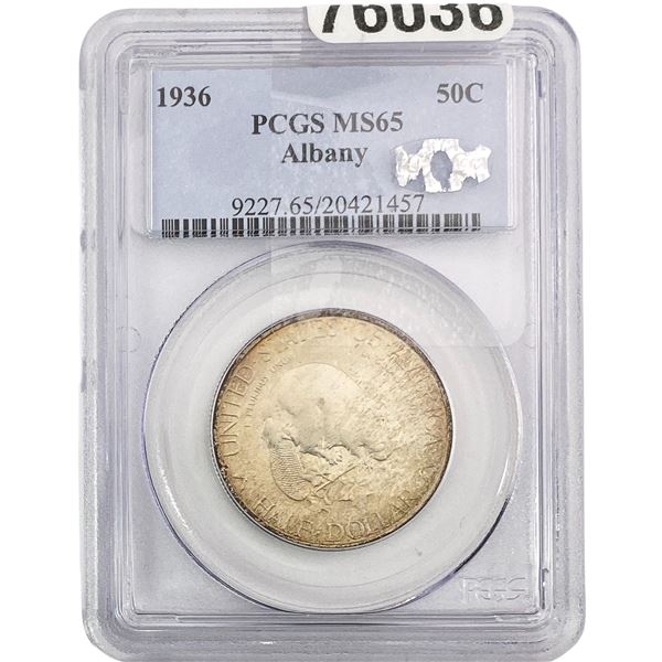 1936 Albany Half Dollar PCGS MS65