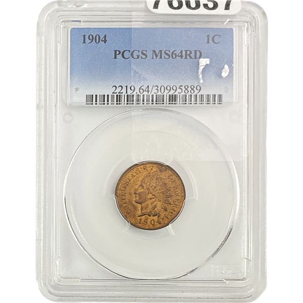 1904 Indian Head Cent PCGS MS64 RD
