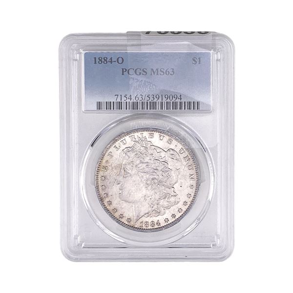 1884-O Morgan Silver Dollar PCGS MS63