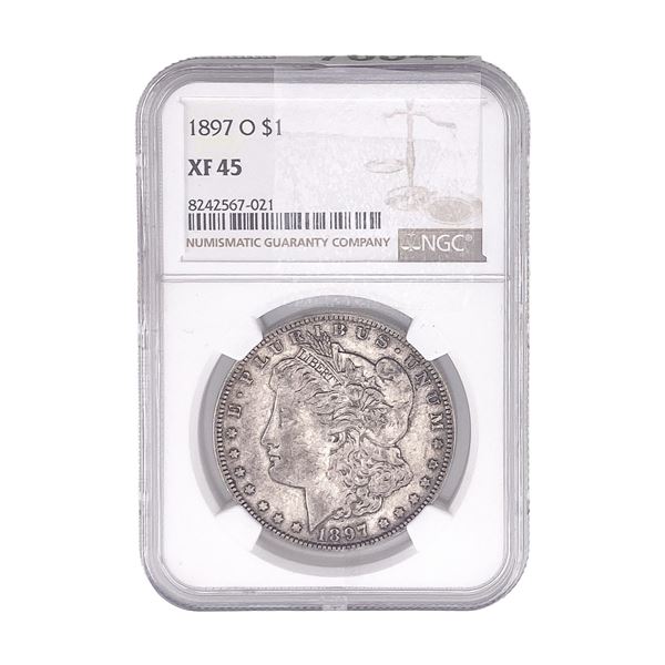 1897-O Morgan Silver Dollar NGC XF45