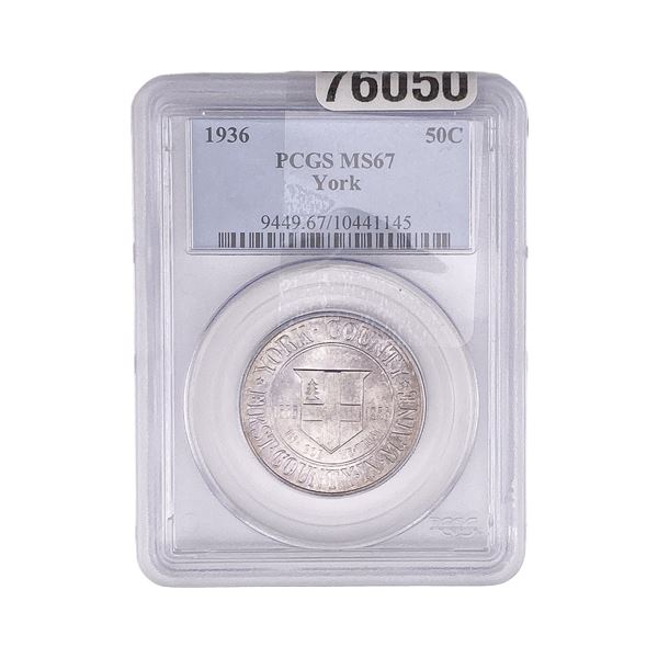 1936 York Half Dollar PCGS MS67