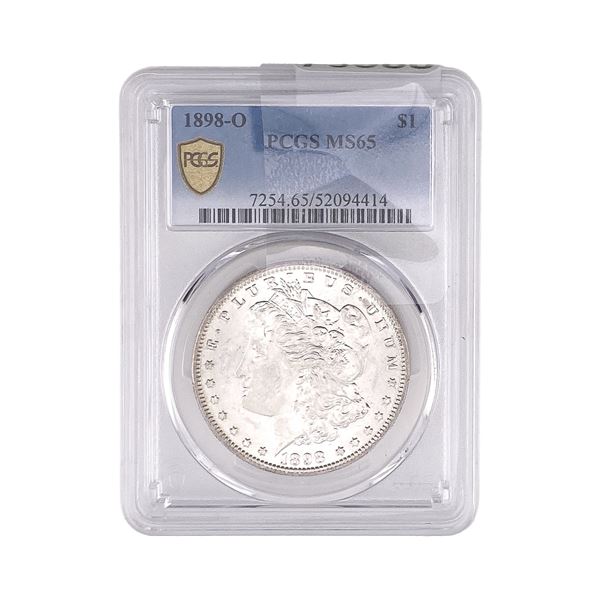 1898-O Morgan Silver Dollar PCGS MS65