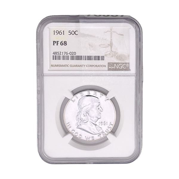 1961 Franklin Half Dollar NGC PF68