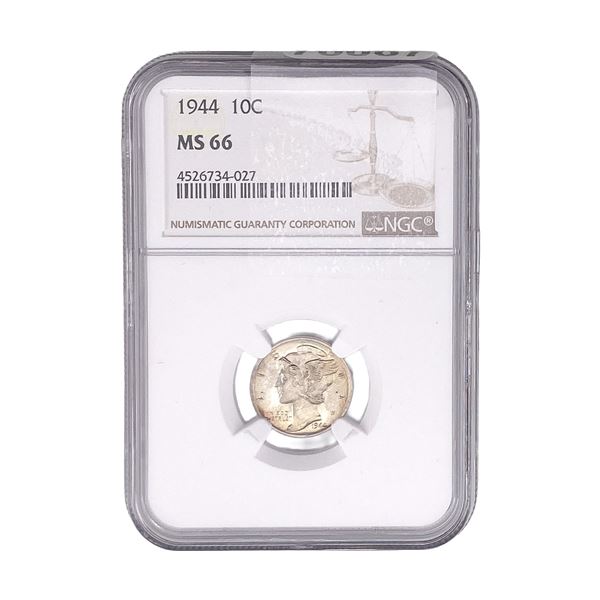 1944 Mercury Silver Dime NGC MS66