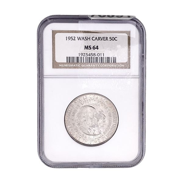 1952 Washington Carver Half Dollar NGC MS64