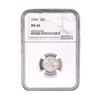 Image 1 : 1939 Mercury Silver Dime NGC MS66
