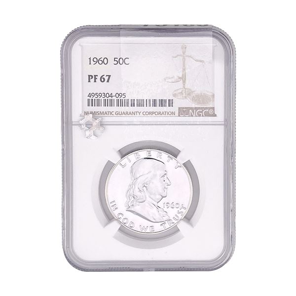 1960 Franklin Half Dollar NGC PF67