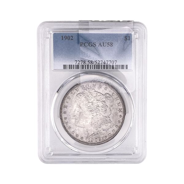 1902 Morgan Silver Dollar PCGS AU58