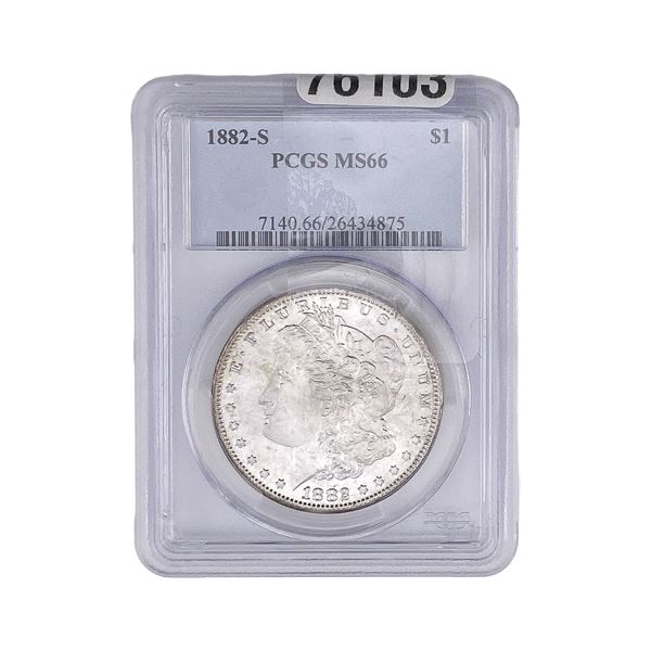 1882-S Morgan Silver Dollar PCGS MS66