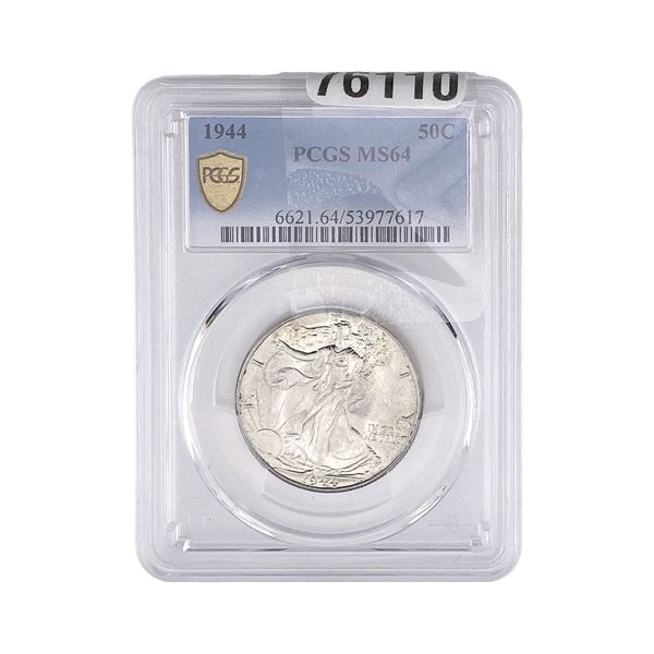 1944 Walking Liberty Half Dollar PCGS MS64
