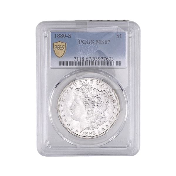 1880-S Morgan Silver Dollar PCGS MS67