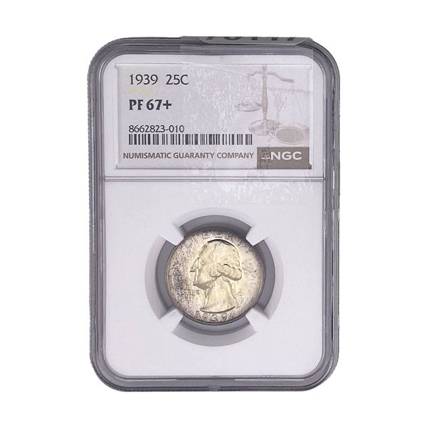1939 Washington Silver Quarter NGC PF67+