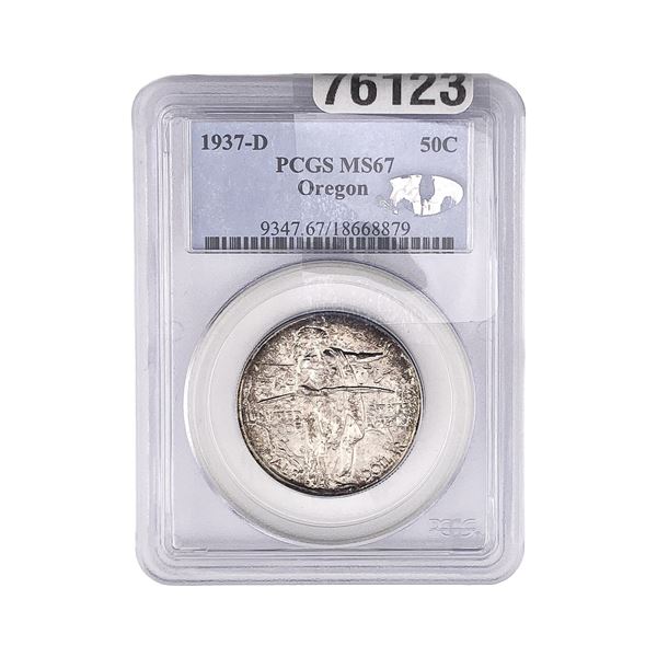 1937-D Oregon Trail Half Dollar PCGS MS67