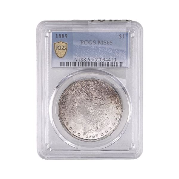 1889 Morgan Silver Dollar PCGS MS65