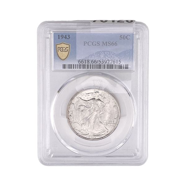 1943 Walking Liberty Half Dollar PCGS MS66