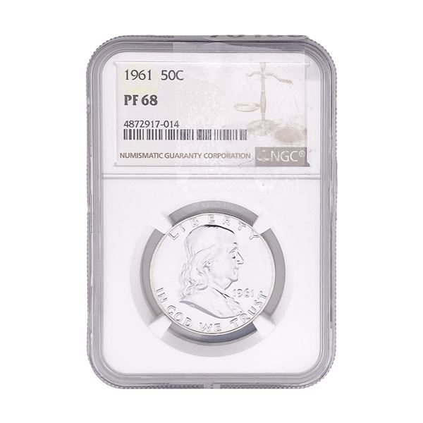 1961 Franklin Half Dollar NGC PF68