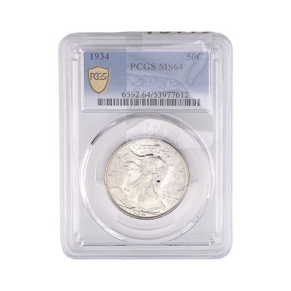 1934 Walking Liberty Half Dollar PCGS MS64
