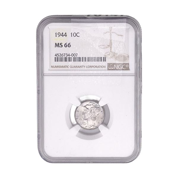 1944 Mercury Silver Dime NGC MS66
