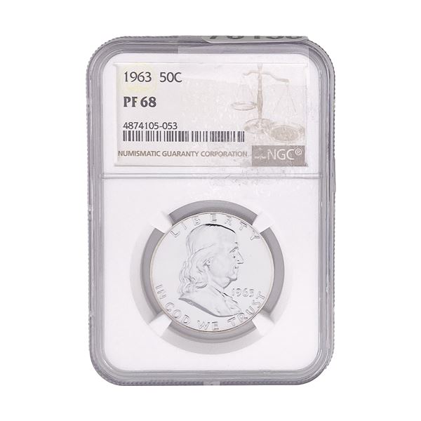 1963 Franklin Half Dollar NGC PF68