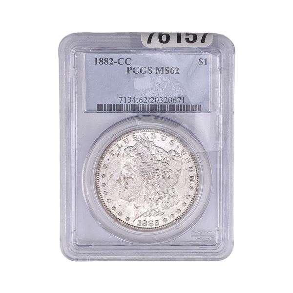 1882-CC Morgan Silver Dollar PCGS MS62