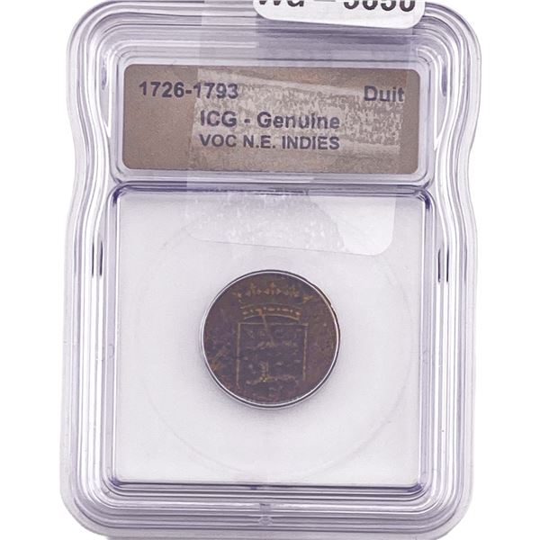 1726-1793 VOC N.E. Indies Duit ICG Genuine