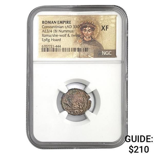 Roman Constantinian, cAD 330-340 AE3/4 BI Nummus